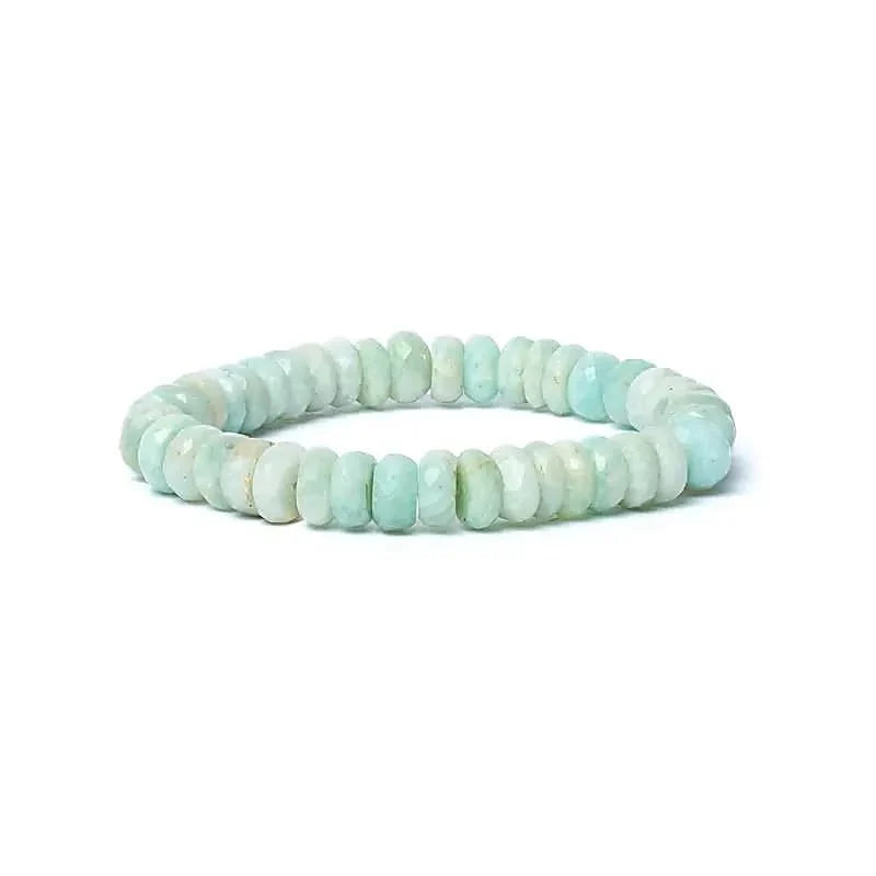 Bracciale amazzonite sfaccettata