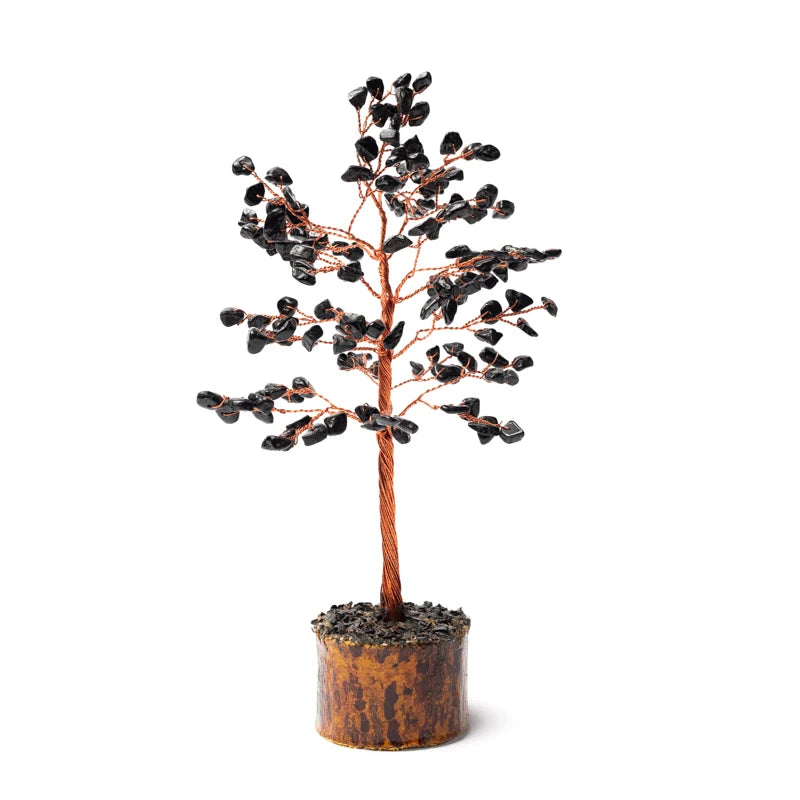 Albero di pietre con tormalina nera