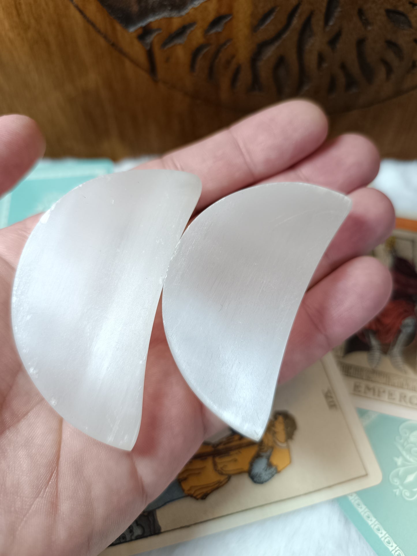 Ciotola Luna in Selenite