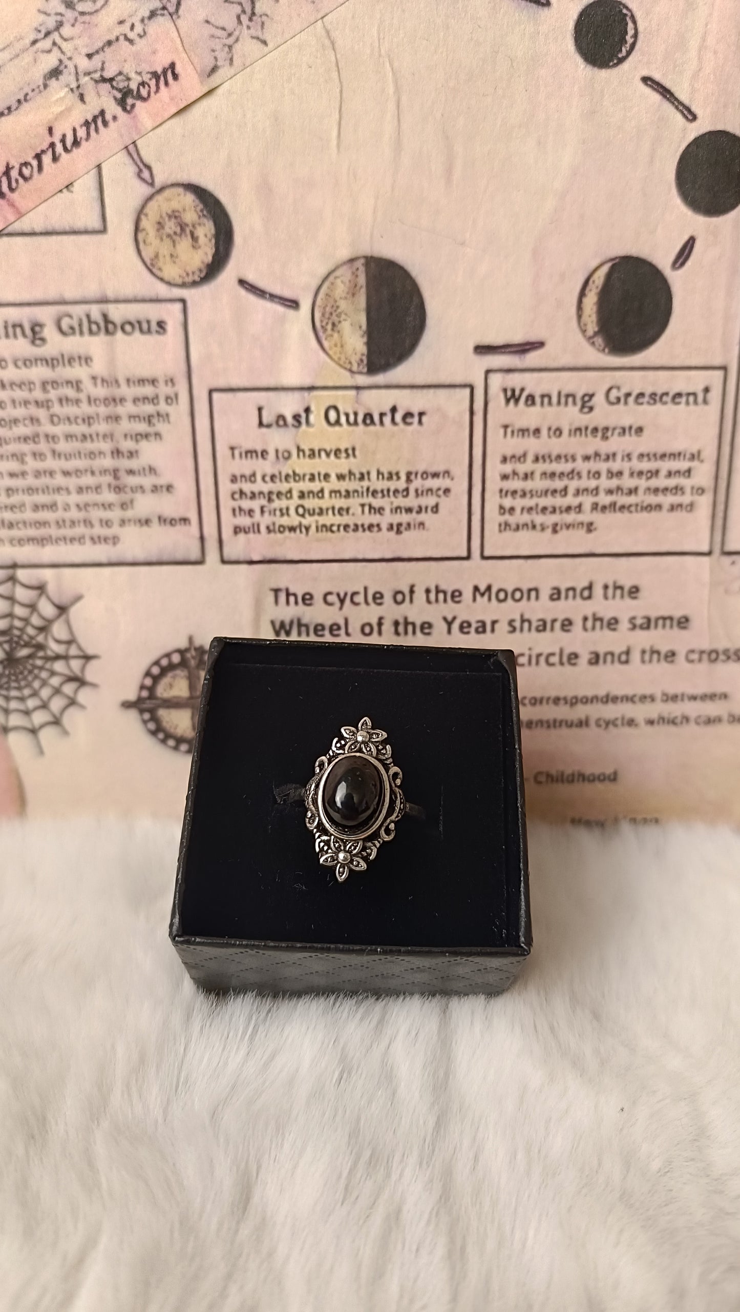 Anello con Tormalina Nera