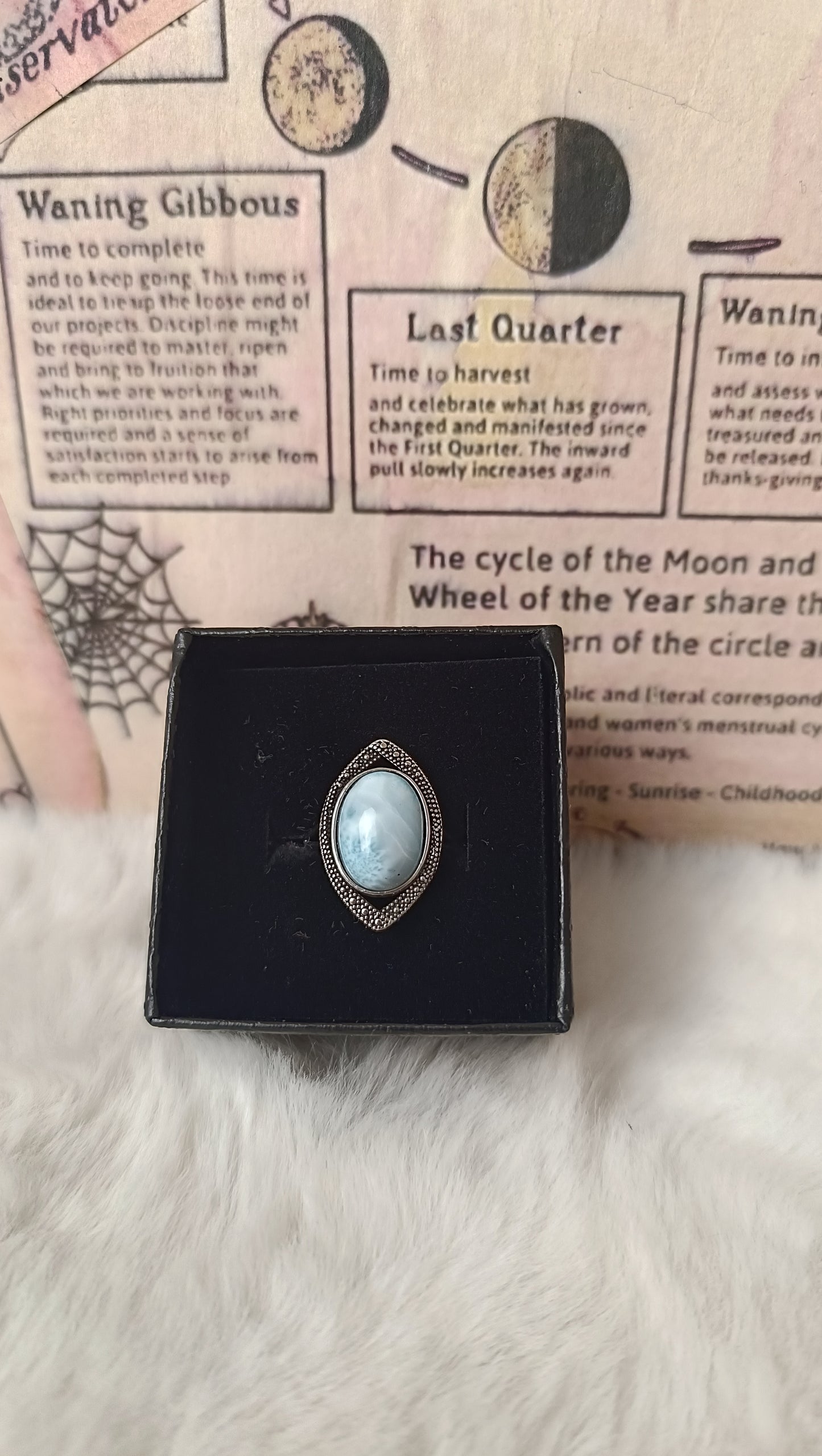 Anello con Larimar