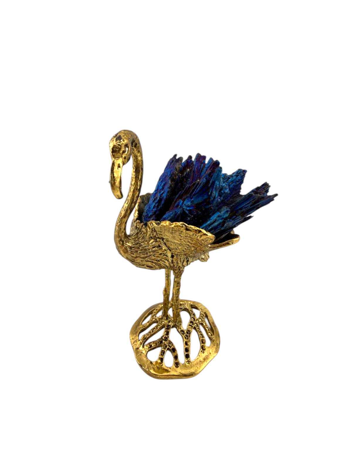 Fenicottero Cianite Blu Aurea