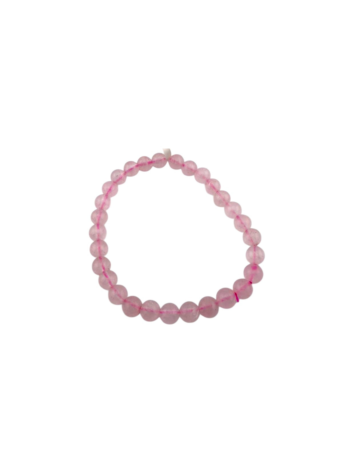 Bracciale Quarzo rosa perle 6mm