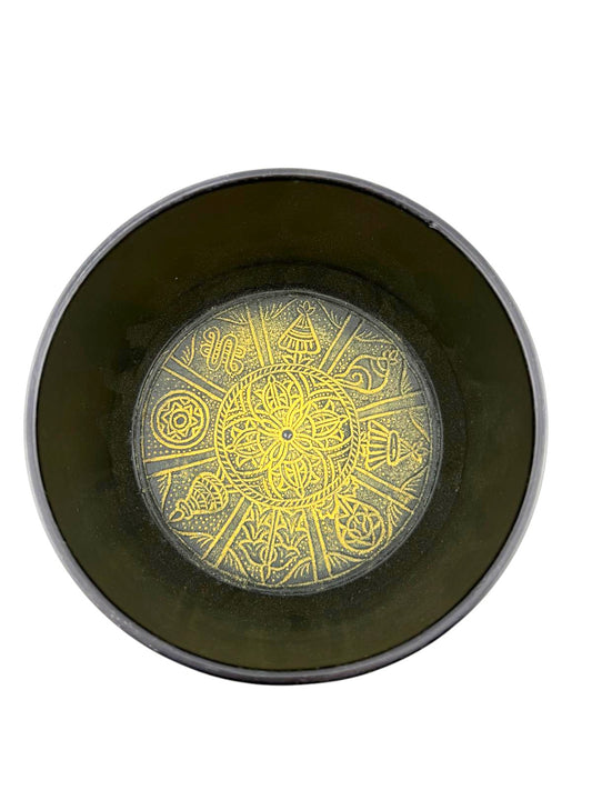 Campana tibetana intagliata
