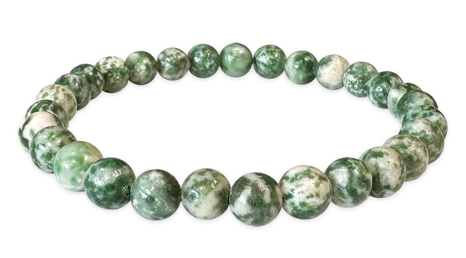 Bracciale in Giada Verde perle 6mm