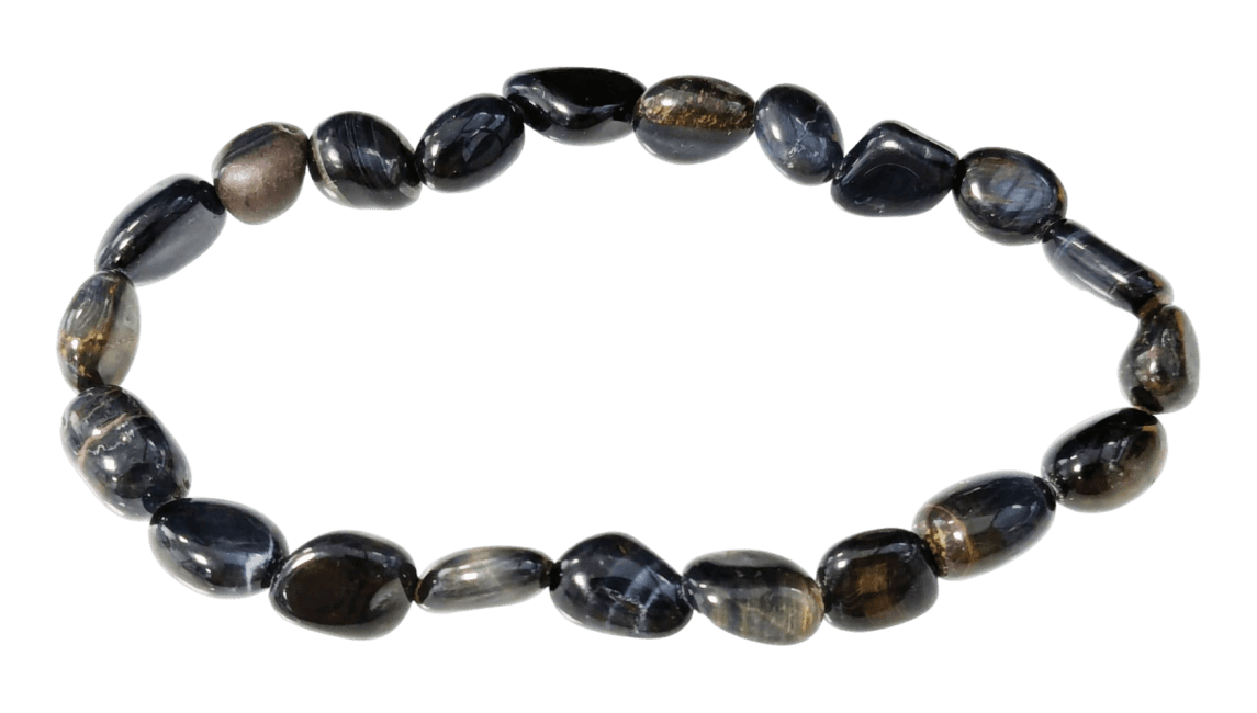 Bracciale di Occhio di falco pietre rotolate