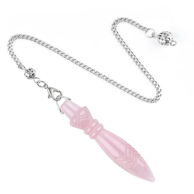 Pendolo di Thoth Quarzo Rosa