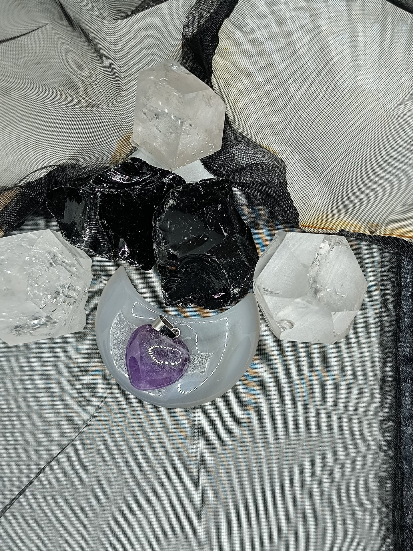 Ciondolo Cuore Ametista