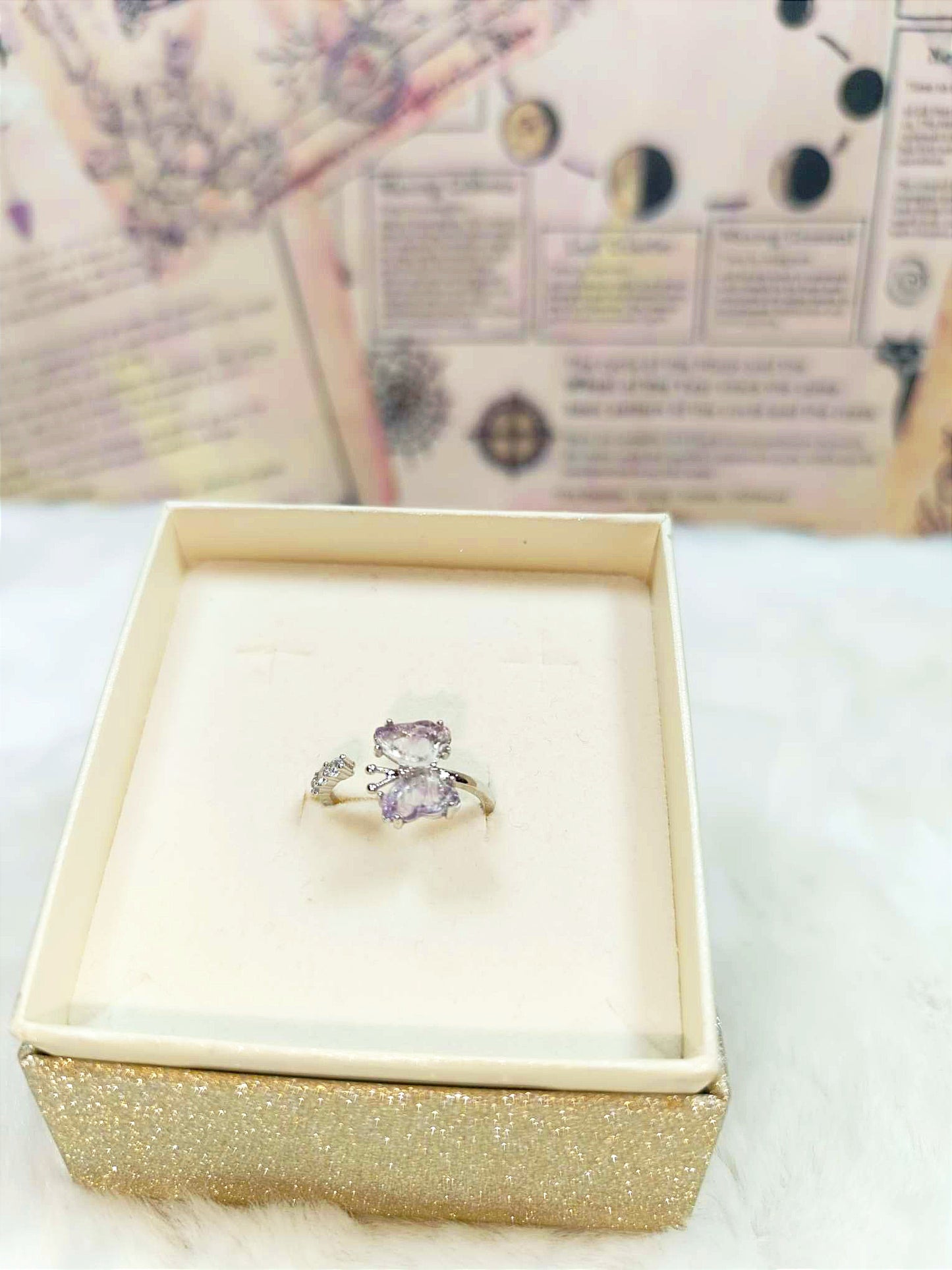 Anello Fluorite Farfalla