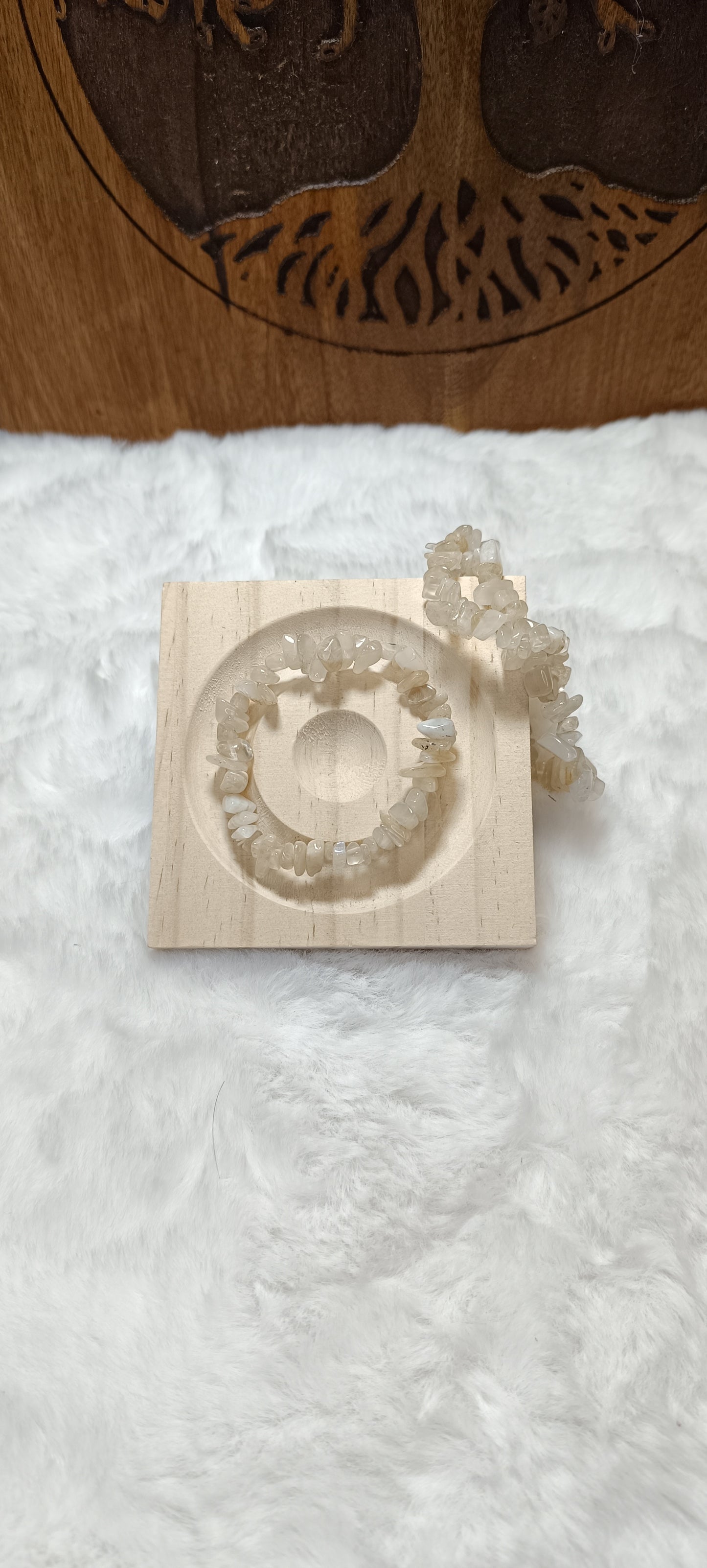 Bracciale con Chips di Pietra di Luna