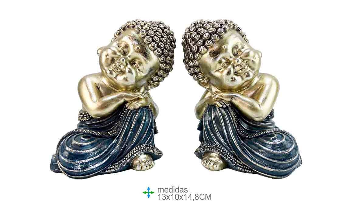 Buddha in resina 13x10x14,8cm