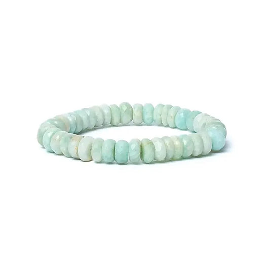 Bracciale amazzonite sfaccettata