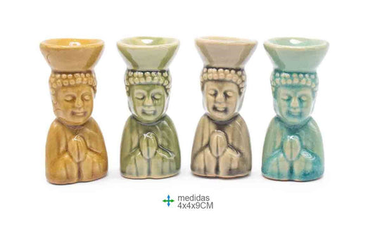 Bruciatore di incenso in ceramica 4x4x9 cm