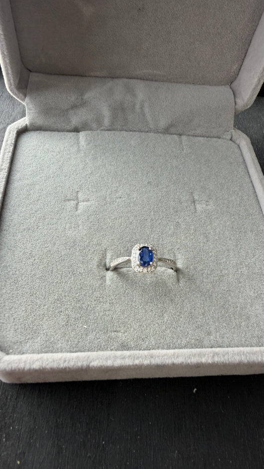 Anello arg. 925 zaffiro