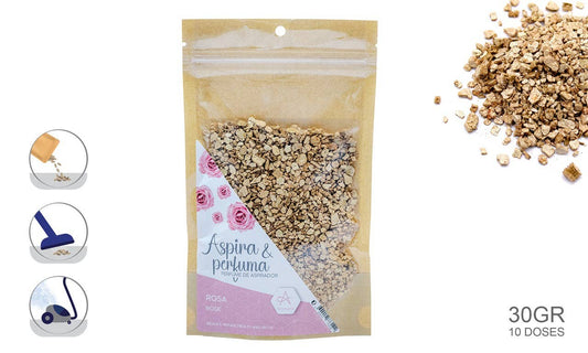 Profumo per aspirapolvere rosa 30 g