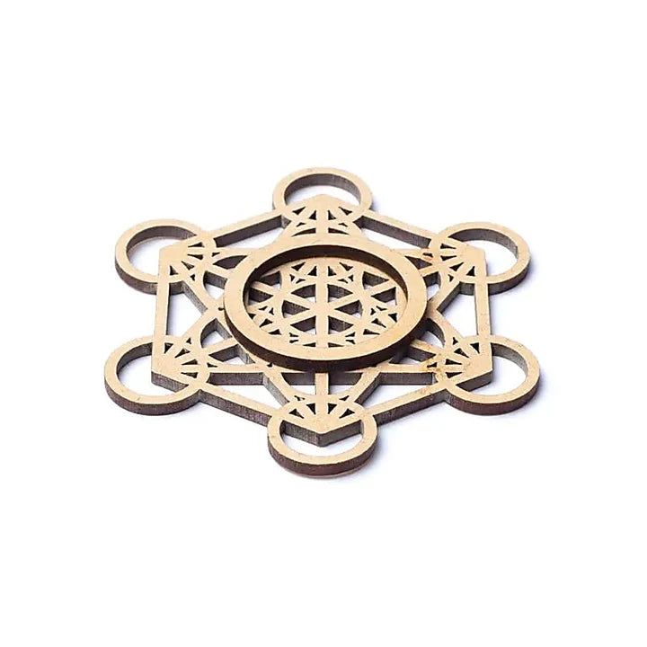 Supporto per sfere in pietra Cubo di Metatron