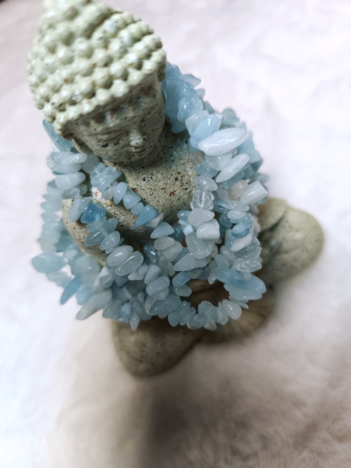 Bracciale con Chips di Acquamarina