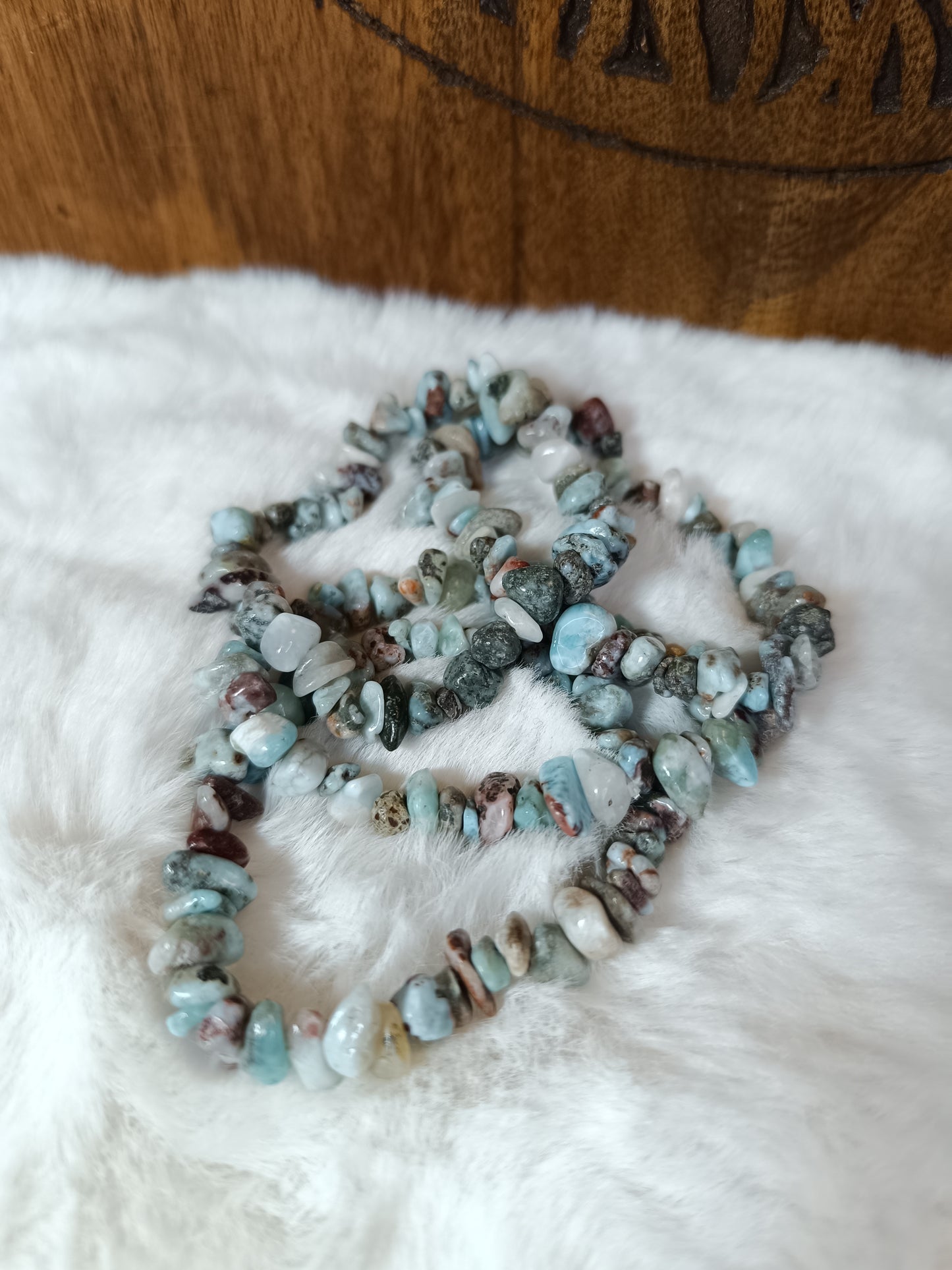 Bracciale con Chips di Larimar