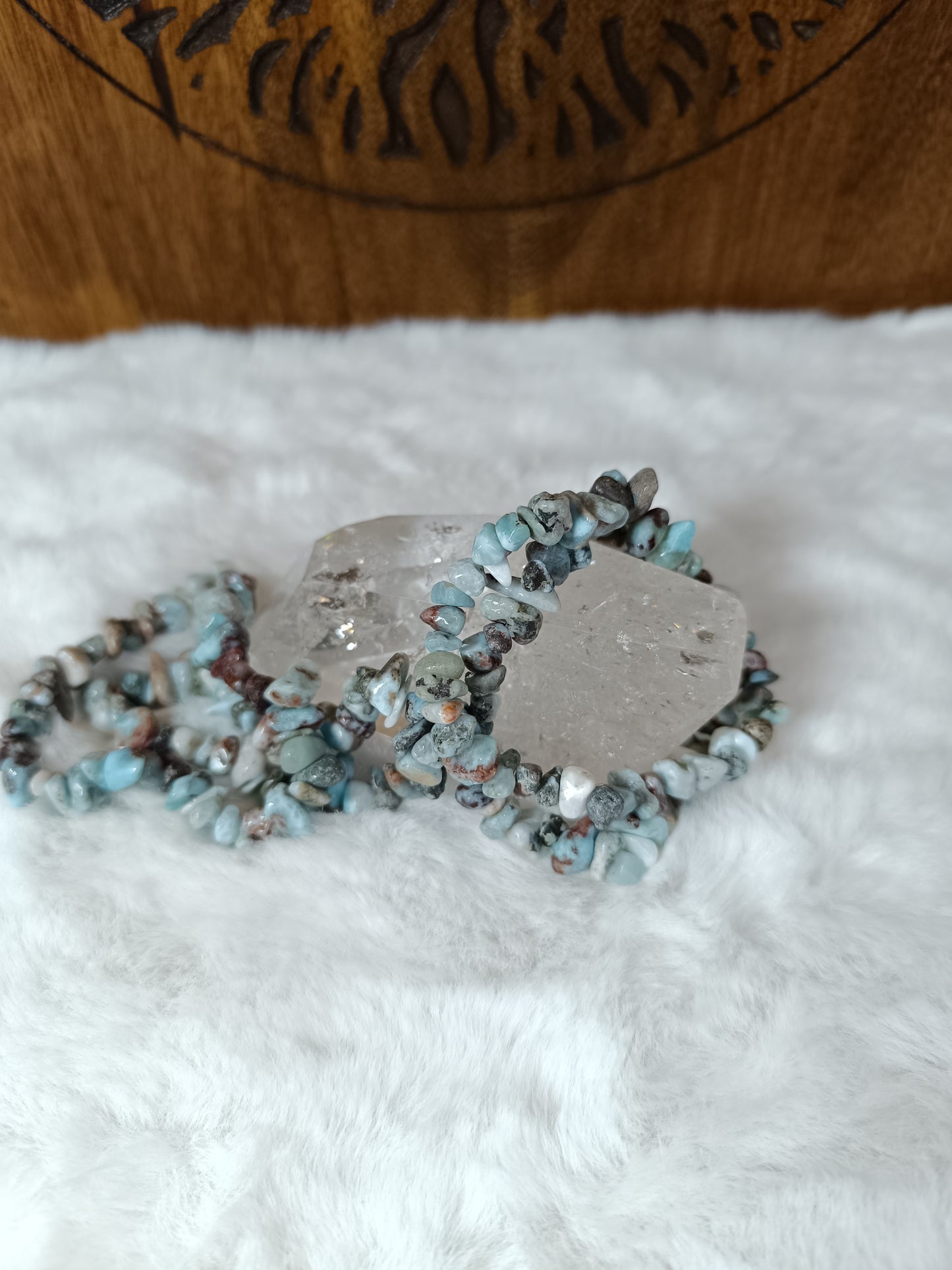 Bracciale con Chips di Larimar