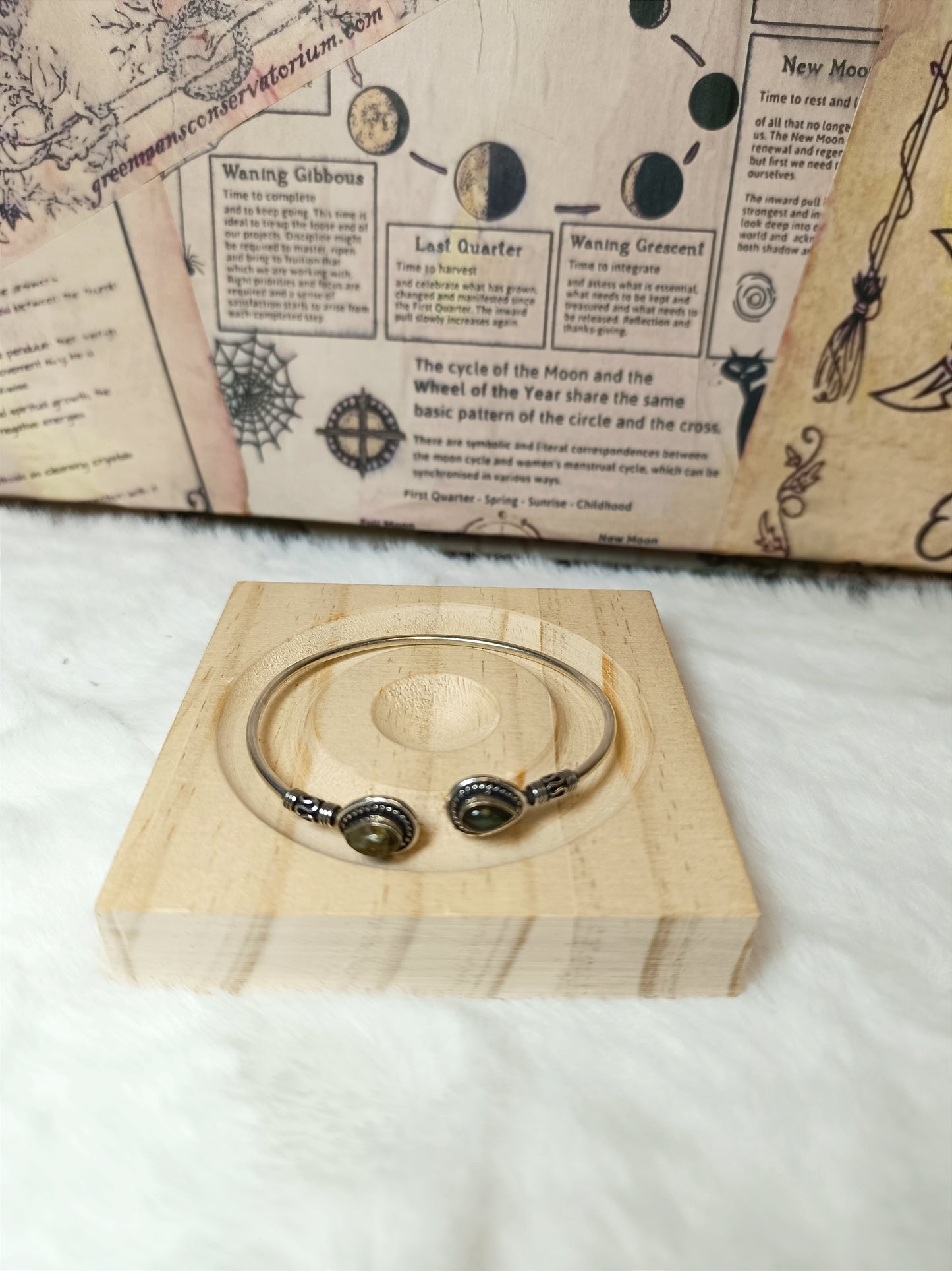 Bracciale Rigido con Labradorite