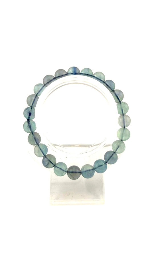 Bracciale Fluorite blu 8 mm