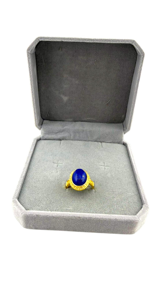 Anello Lapislazzuli gold