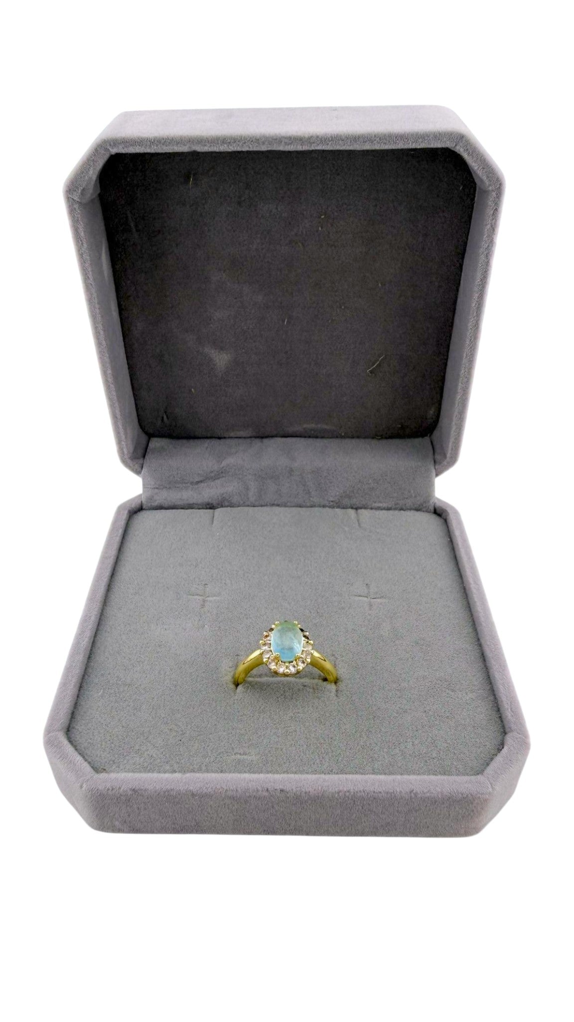 Anello Acquamarina gold