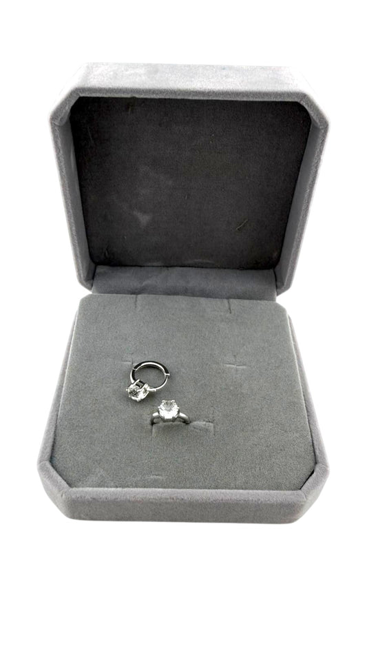 Orecchini Quarzo ialino