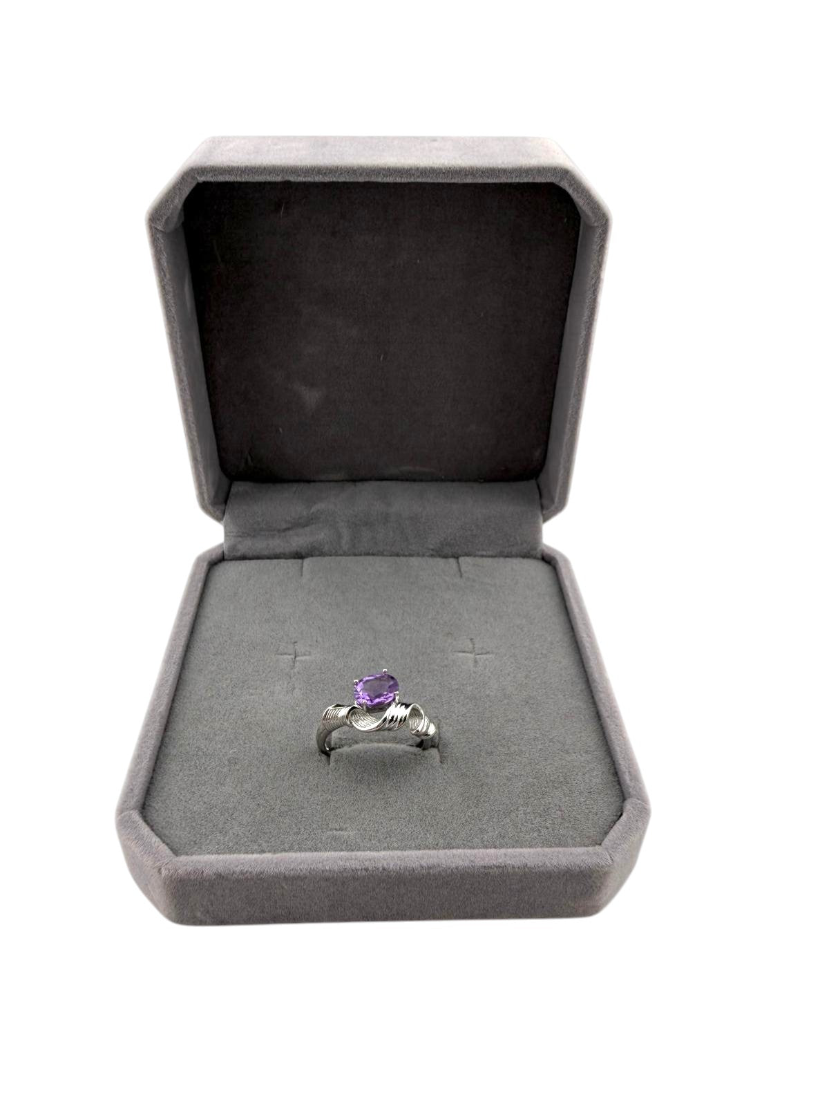 Anello ametista nastro