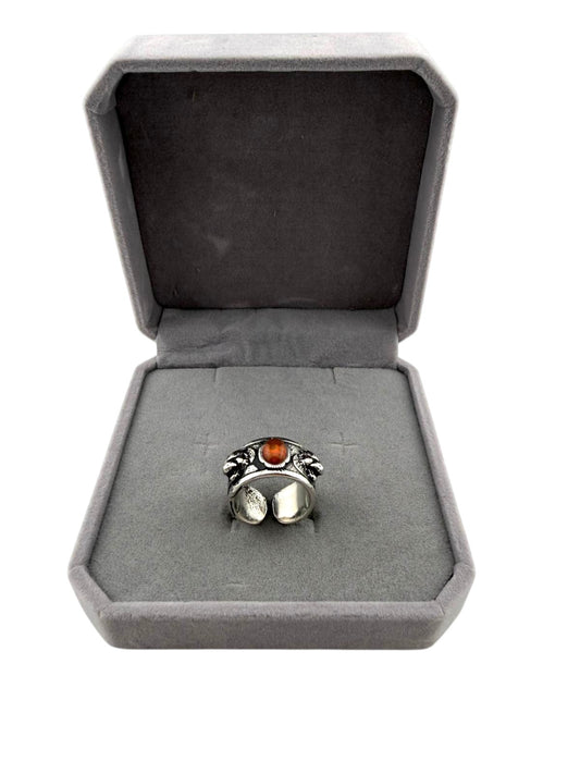 Anello fascia corniola