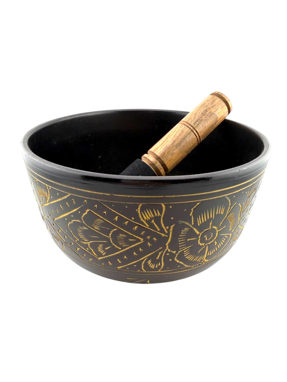 Campana tibetana intagliata