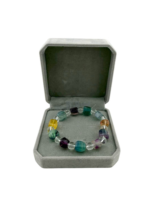 Bracciale fluorite mix