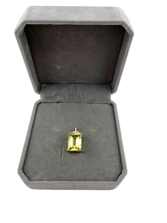 Ciondolo citrino emerald cut