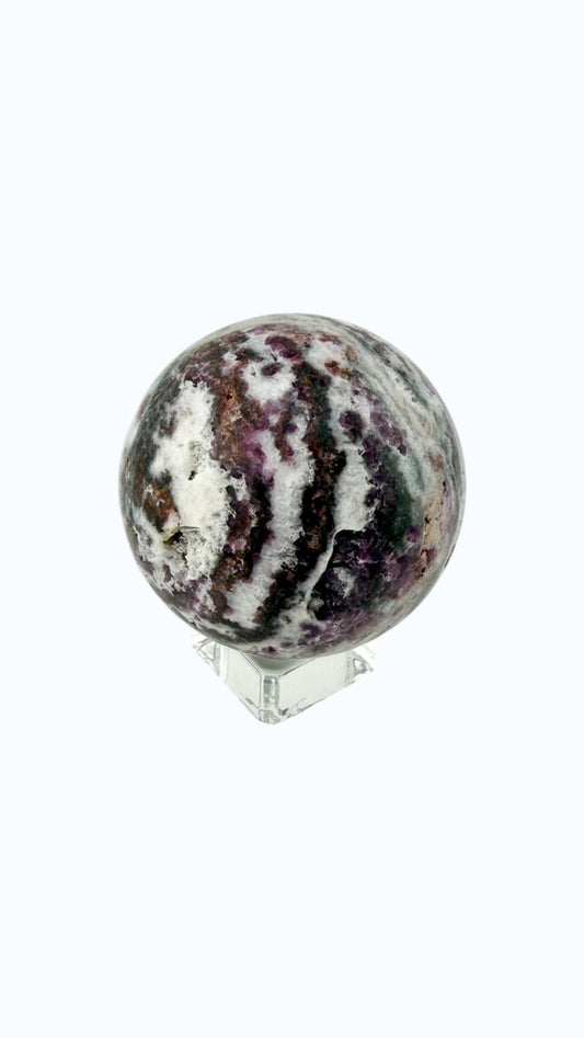 Sfera fluorite zebra