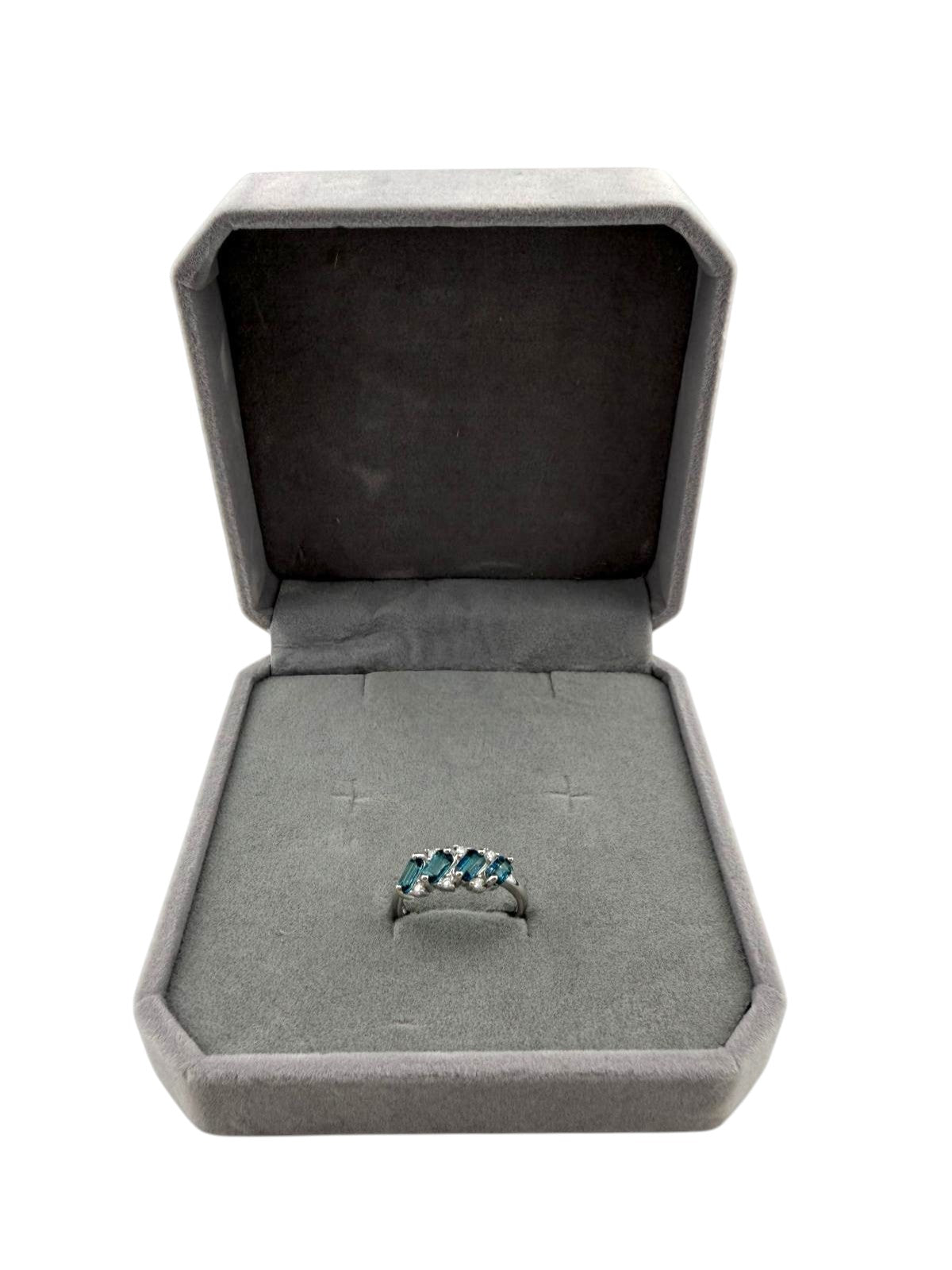 Anello topazio blue London