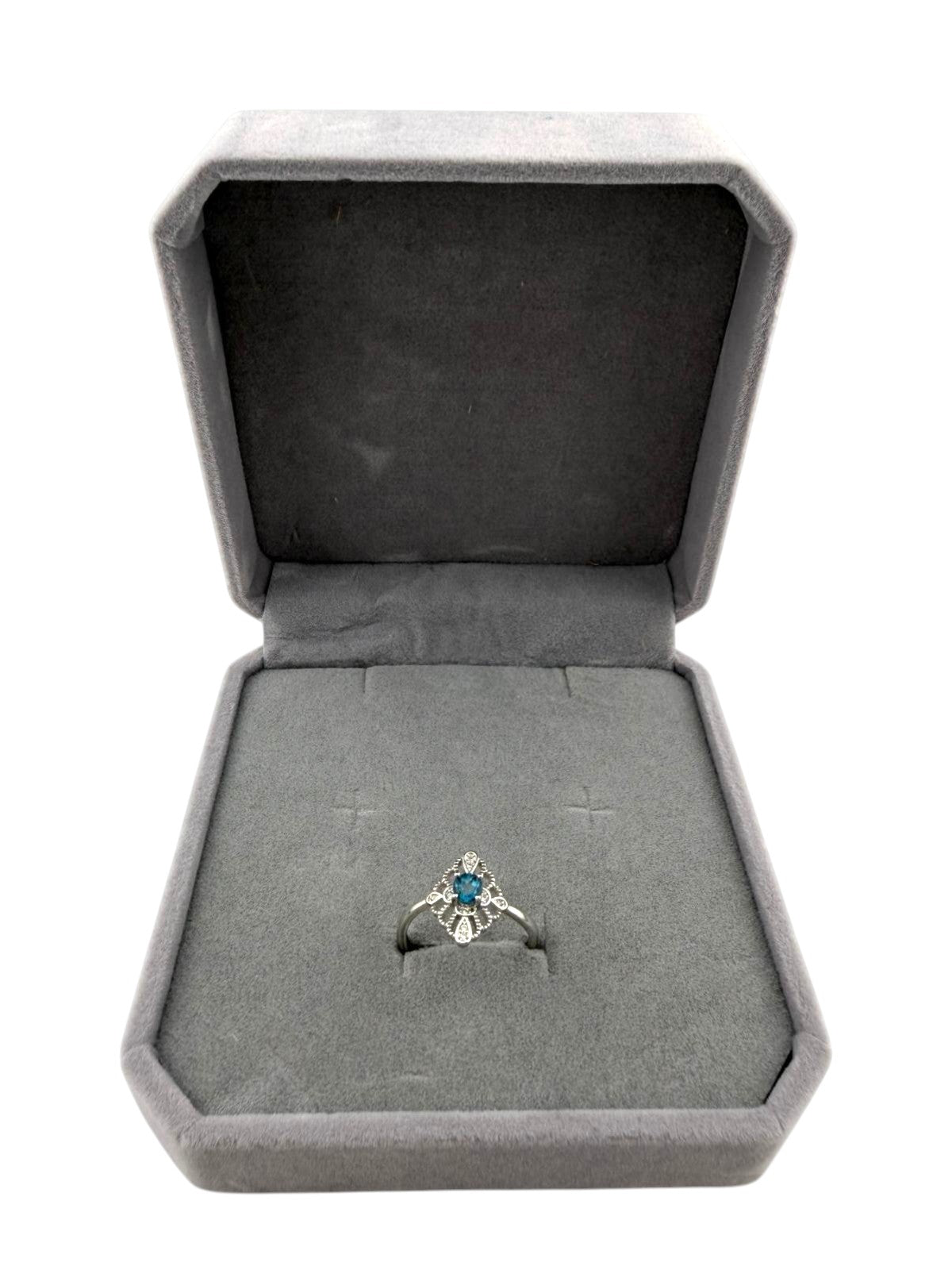 Anello topazio blue London