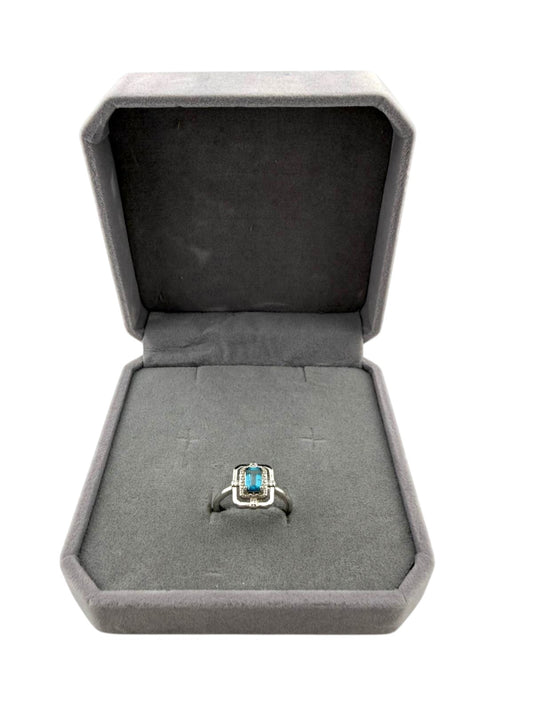 Anello topazio blue London