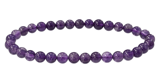Bracciale Ametista perle 5,5-6,5mm