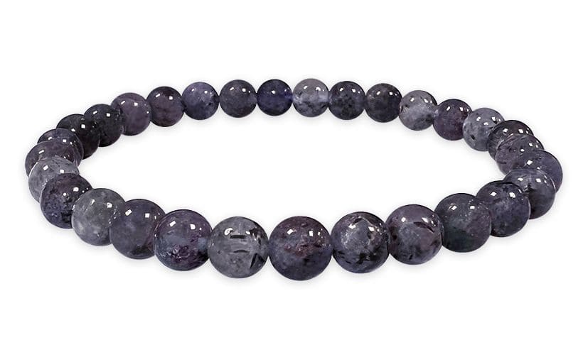 Bracciale in Cordierite Iolite perle 6mm
