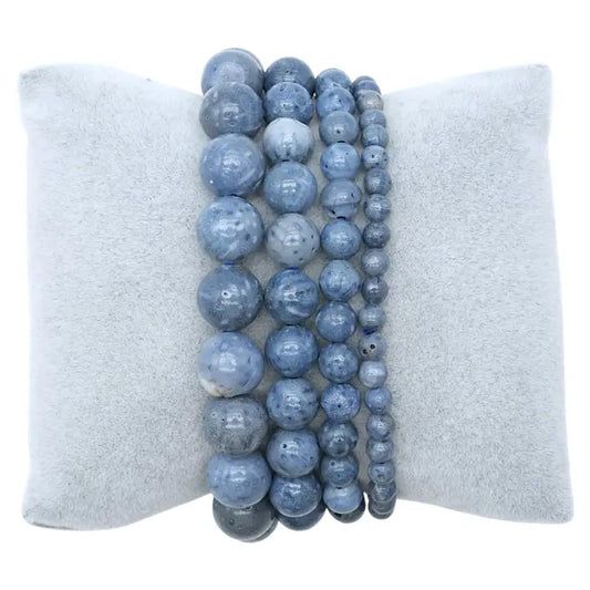 Bracciale Corallo Blu A  6 mm