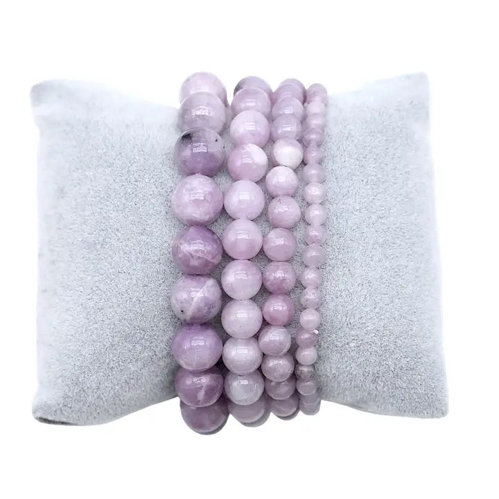 Bracciale in lepidolite  4 mm