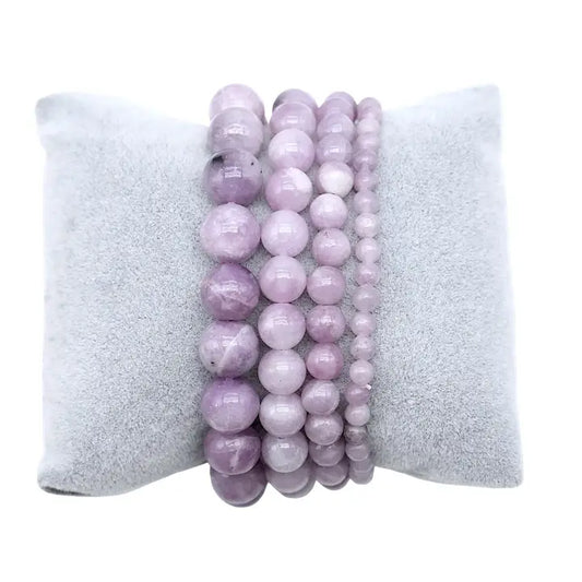 Bracciale in lepidolite  4 mm