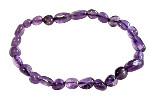 Bracciale in ametista pietre laminate