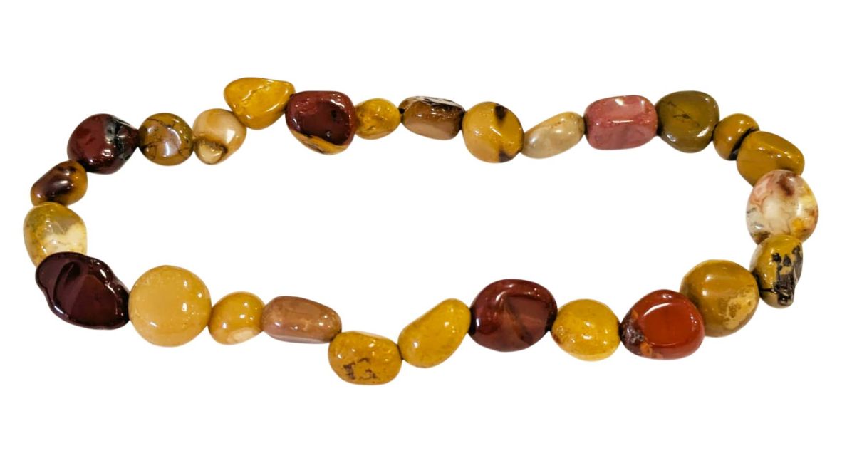 Bracciale di Jaspe Mokaite  pietre rotolate