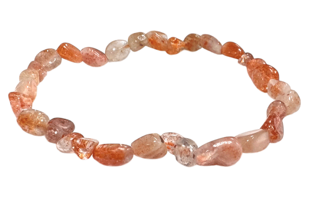 Bracciale di pietra di sole pietre rotolate