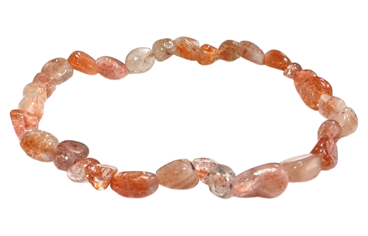 Bracciale di pietra di sole pietre rotolate