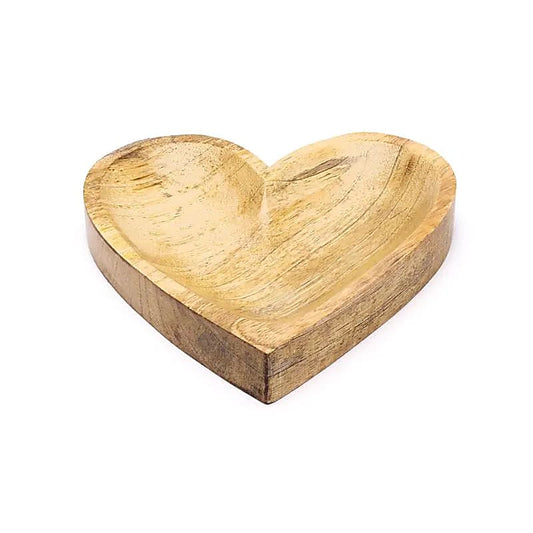 Vaschetta cuore legno di mango