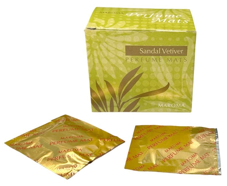 Compresse profumate all'olio essenziale di sandalo vetiver x10