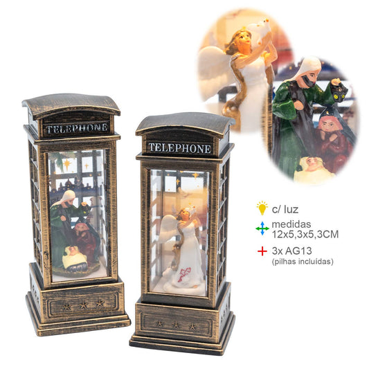 Lanterna Presepe con Acqua 12x5,3x5,3cm