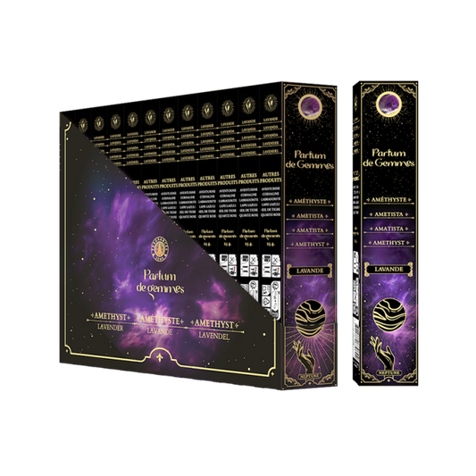 Incenso Smudge Stick Parfum de Gemmes Lavanda e Ametista 20g